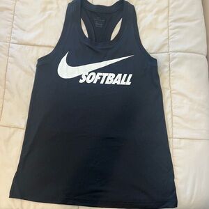 Nike Softball Black Dri-Fit Tank